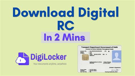 how to download rc smart card online|rc download digilocker.